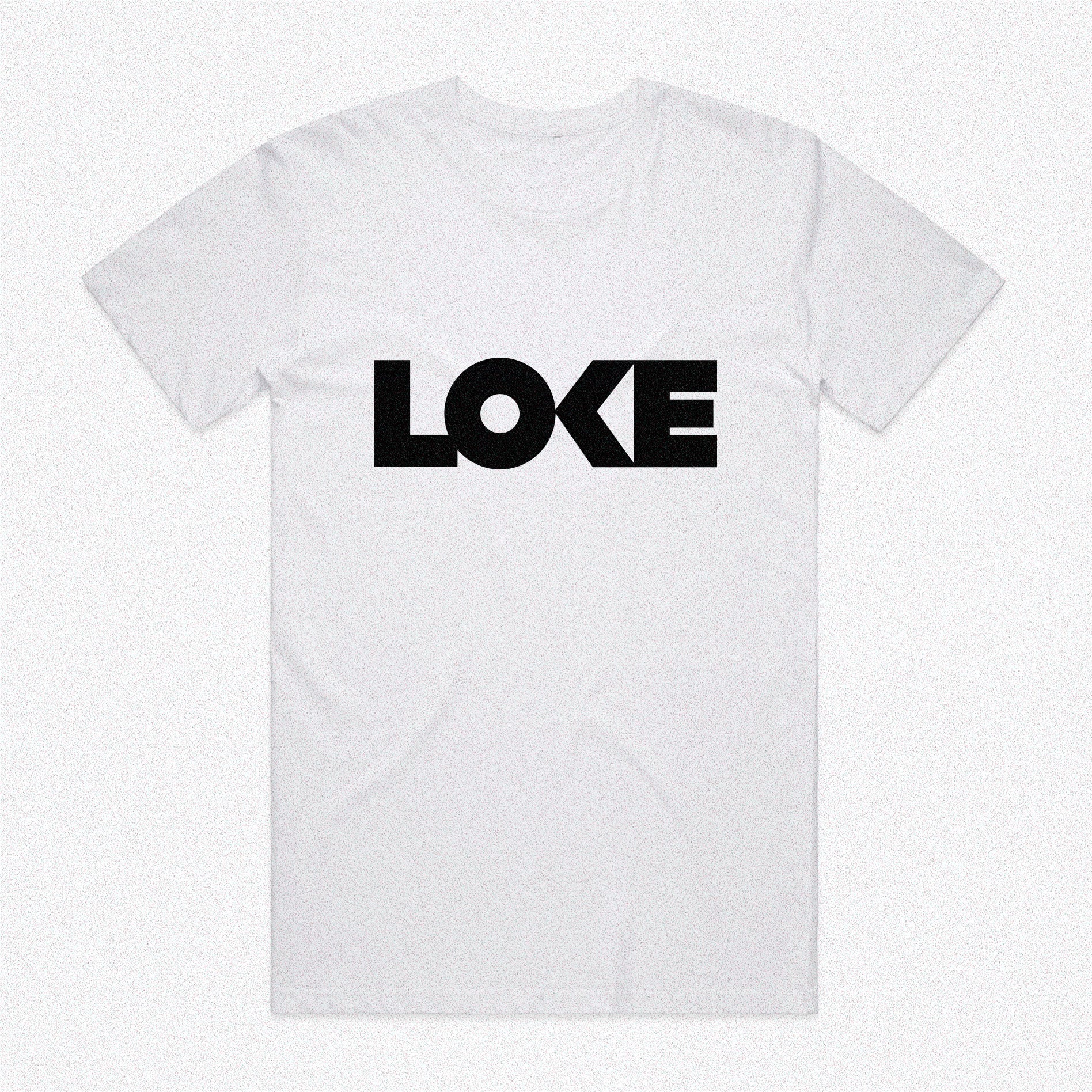 Loke Logo Short-Sleeve White Tee
